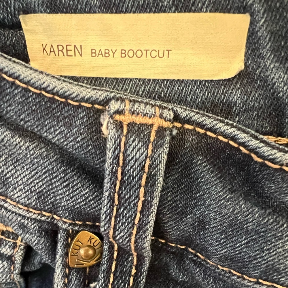 Kut Womens Karen Baby Boot Cut 5 Pocket Mid Rise Women Size 6 - Picture 6 of 12